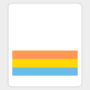 orange yellow blue short (light) Sticker